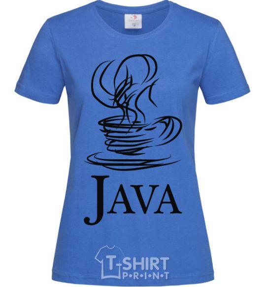 Women's T-shirt Java royal-blue фото