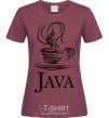 Women's T-shirt Java burgundy фото