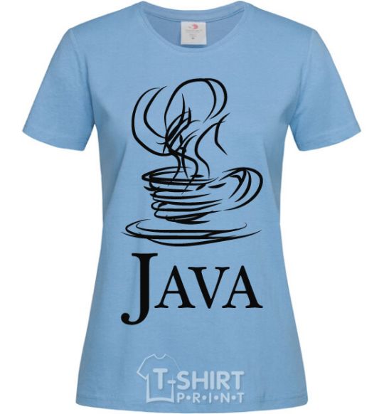 Women's T-shirt Java sky-blue фото