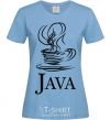 Women's T-shirt Java sky-blue фото
