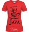 Women's T-shirt Java red фото