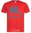 Men's T-Shirt Build the best world red фото