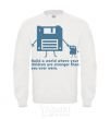 Sweatshirt Build the best world White фото