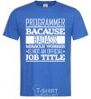 Men's T-Shirt Badass worker royal-blue фото