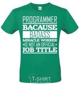 Men's T-Shirt Badass worker kelly-green фото