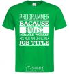 Мужская футболка Badass worker Зеленый фото