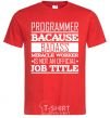 Men's T-Shirt Badass worker red фото