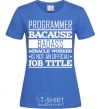 Women's T-shirt Badass worker royal-blue фото
