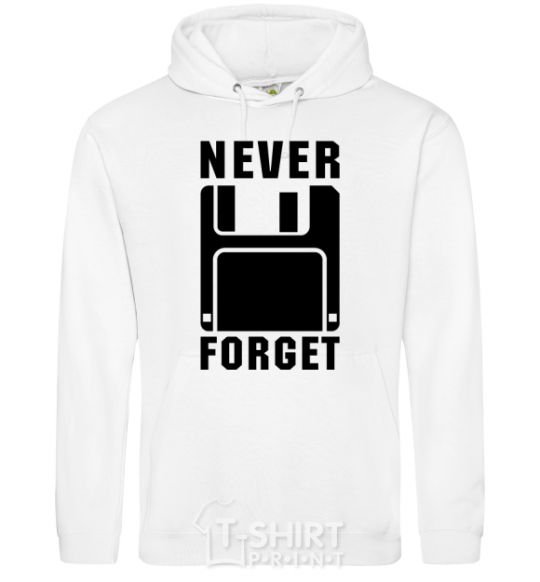 Men`s hoodie Never forget White фото