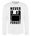 Sweatshirt Never forget White фото