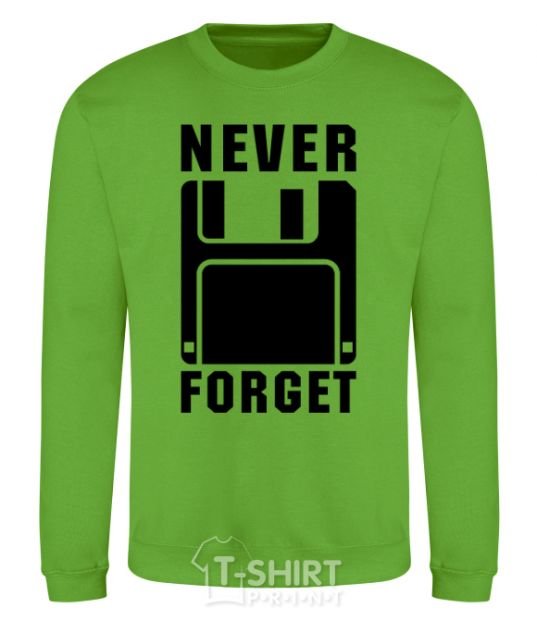 Sweatshirt Never forget orchid-green фото