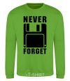 Sweatshirt Never forget orchid-green фото