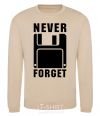 Sweatshirt Never forget sand фото