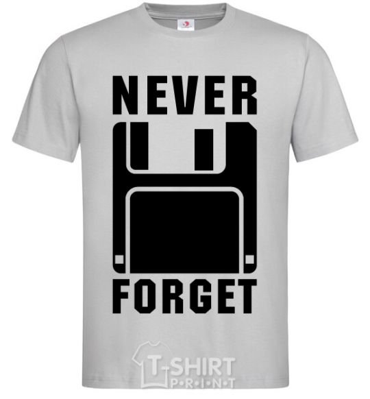 Men's T-Shirt Never forget grey фото