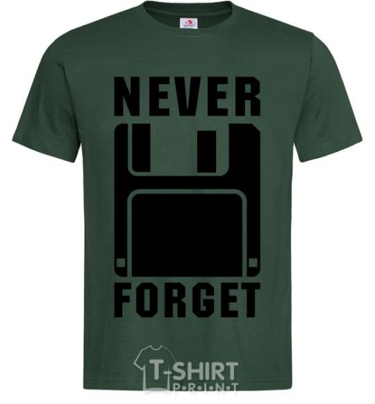 Men's T-Shirt Never forget bottle-green фото