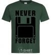 Men's T-Shirt Never forget bottle-green фото