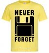 Men's T-Shirt Never forget cornsilk фото