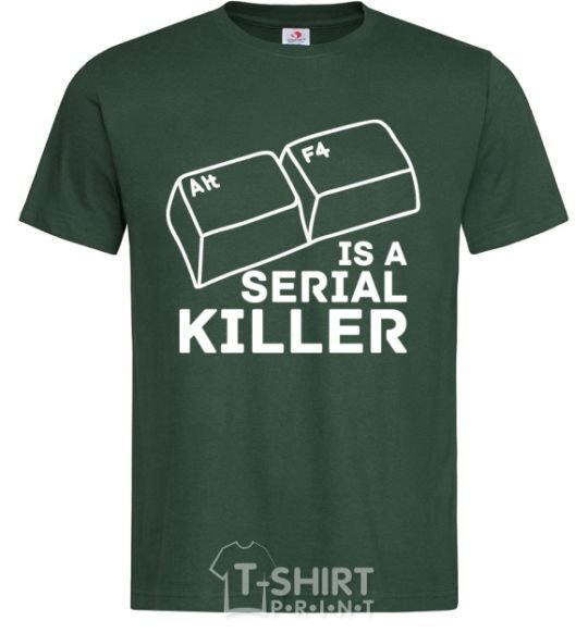 Men's T-Shirt Alt F4 - serial killer bottle-green фото