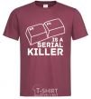 Мужская футболка Alt F4 - serial killer Бордовый фото