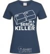 Women's T-shirt Alt F4 - serial killer navy-blue фото