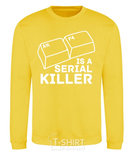 Sweatshirt Alt F4 - serial killer yellow фото