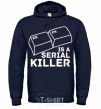 Men`s hoodie Alt F4 - serial killer navy-blue фото