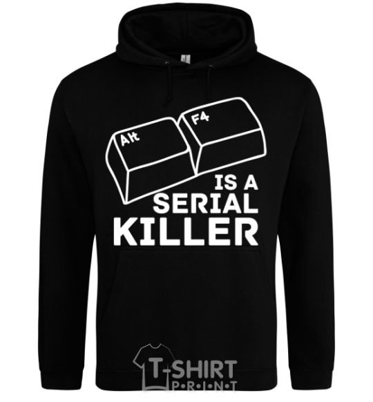 Men`s hoodie Alt F4 - serial killer black фото