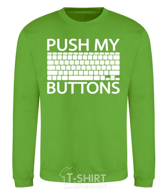 Sweatshirt Push my buttons orchid-green фото