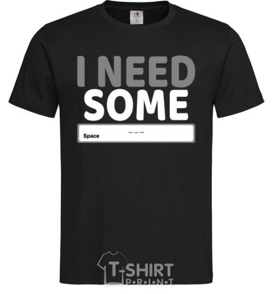 Men's T-Shirt I need some space black фото