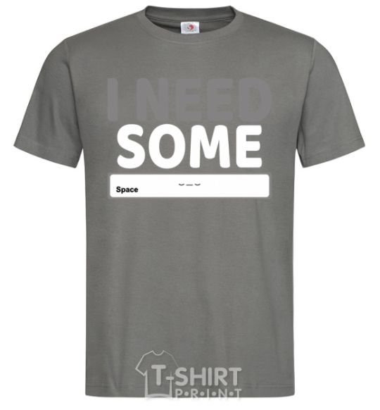 Men's T-Shirt I need some space dark-grey фото