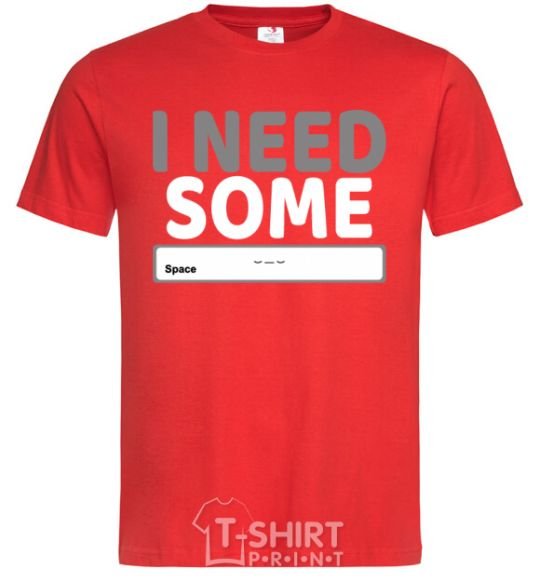 Men's T-Shirt I need some space red фото