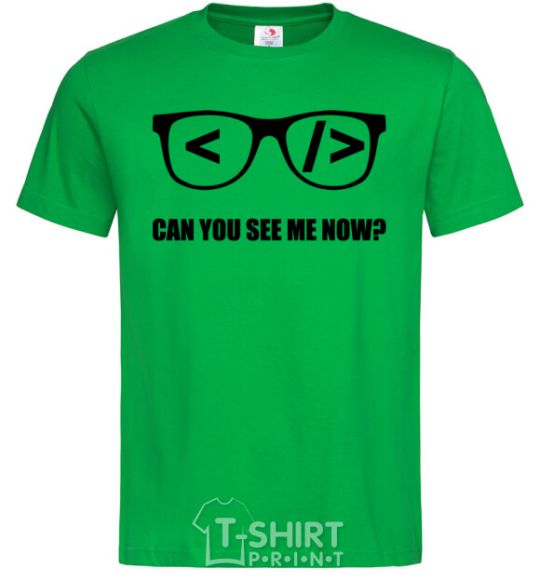 Men's T-Shirt Can you see me now kelly-green фото