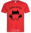 Men's T-Shirt Bat cat red фото