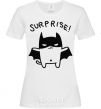 Женская футболка Bat cat Белый фото