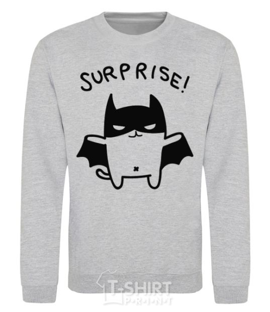 Sweatshirt Bat cat sport-grey фото