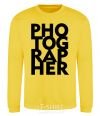 Sweatshirt Photographer V.1 yellow фото