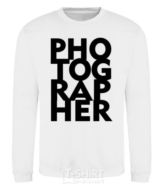 Sweatshirt Photographer V.1 White фото