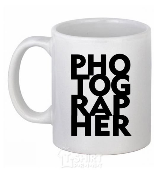 Ceramic mug Photographer V.1 White фото