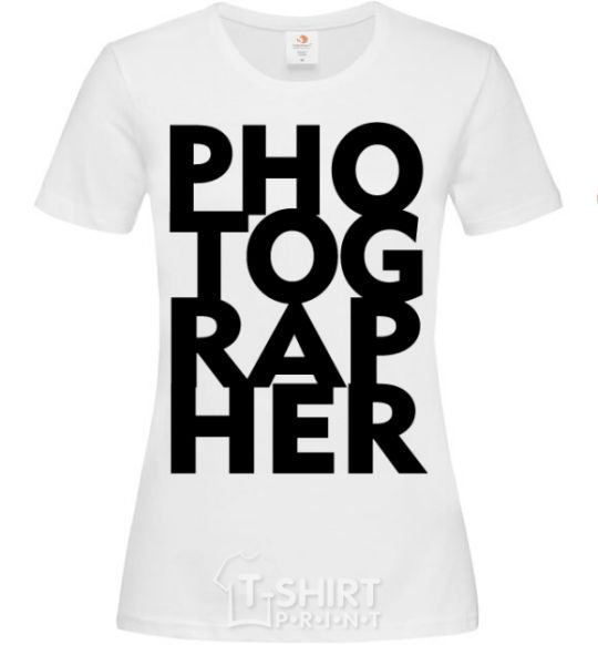 Женская футболка Photographer V.1 Белый фото
