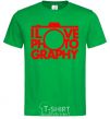 Men's T-Shirt I love photography kelly-green фото