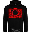 Men`s hoodie I love photography black фото