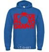 Men`s hoodie I love photography royal фото