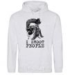 Men`s hoodie I shoot people sport-grey фото