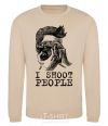 Sweatshirt I shoot people sand фото