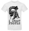 Men's T-Shirt I shoot people White фото