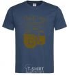 Men's T-Shirt Just say cheese navy-blue фото