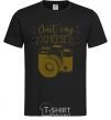 Men's T-Shirt Just say cheese black фото