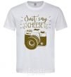 Men's T-Shirt Just say cheese White фото