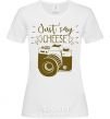 Women's T-shirt Just say cheese White фото