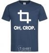 Men's T-Shirt Oh crop navy-blue фото